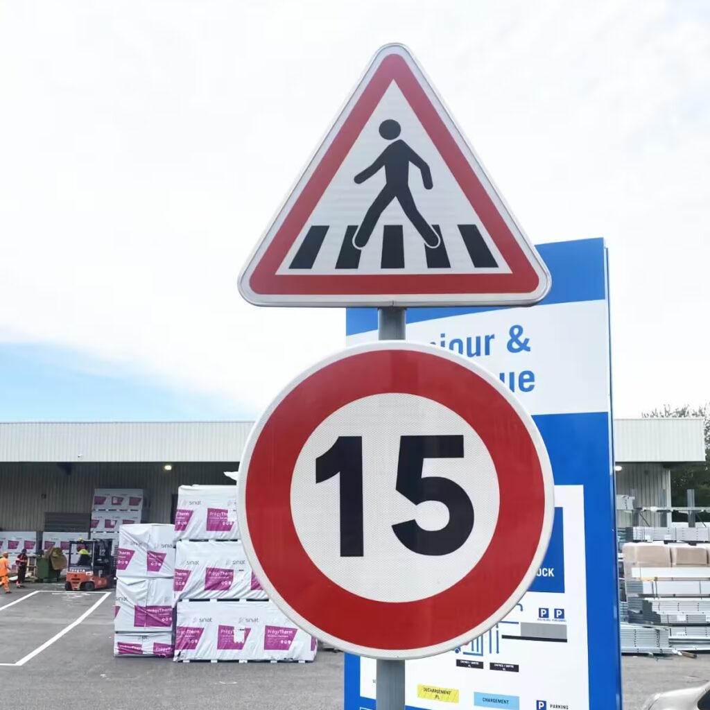 Signalisation verticale permanente de police