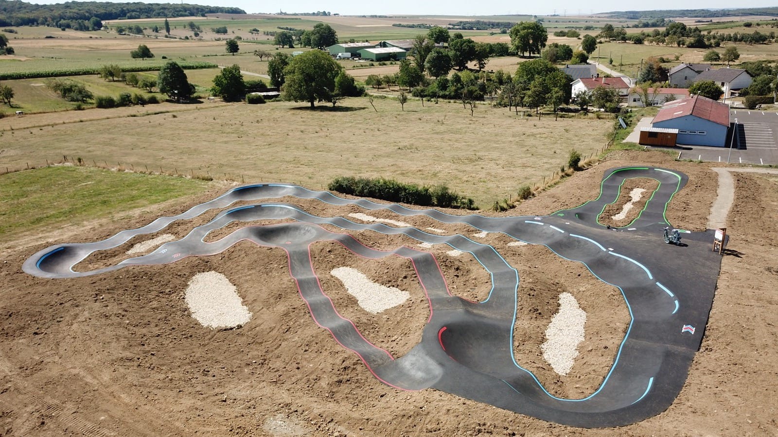 pumptrack Metzeresche environnement rural Moselle