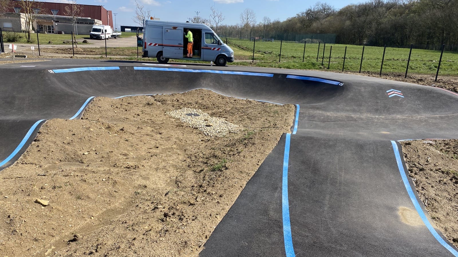 Pumptrack de Bertrange (57) - Réalisation C2 MARQUAGE