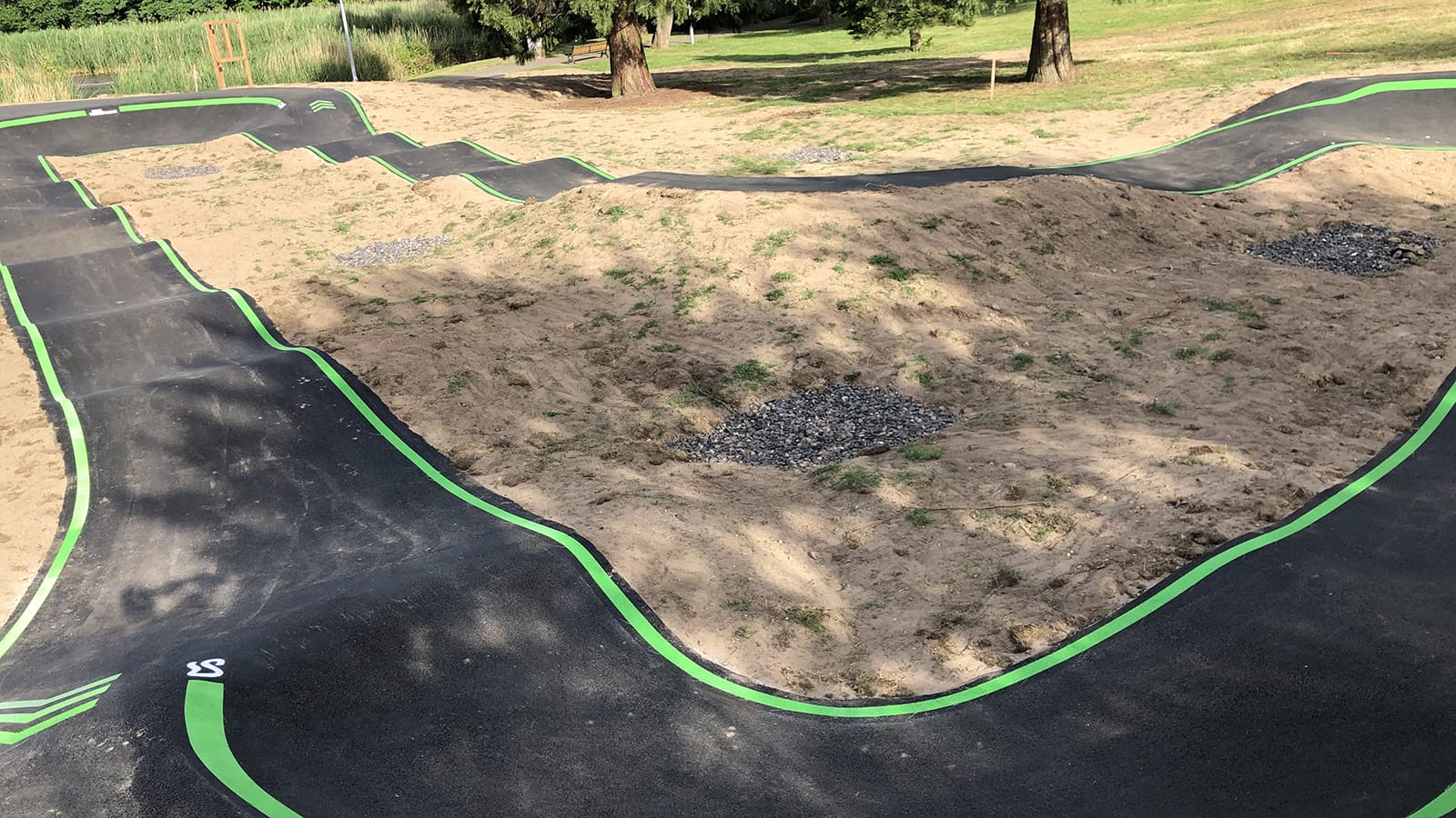 Pumptrack de Creutzwald (57) - Réalisation C2 MARQUAGE