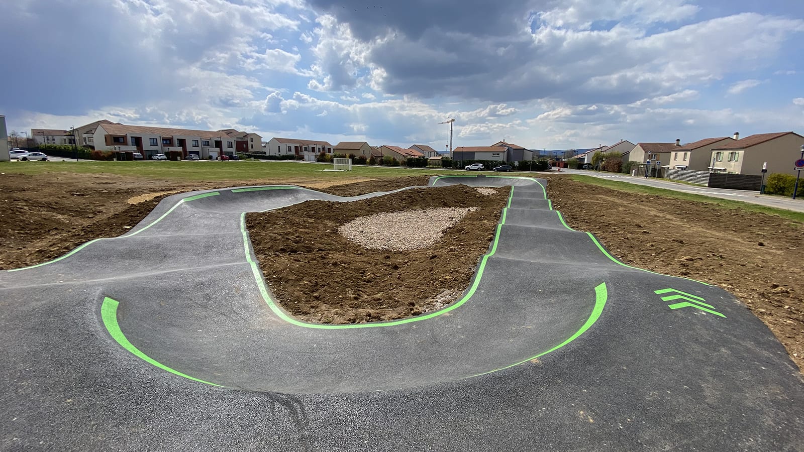Pumptrack de Ennery (57) - Réalisation C2 MARQUAGE