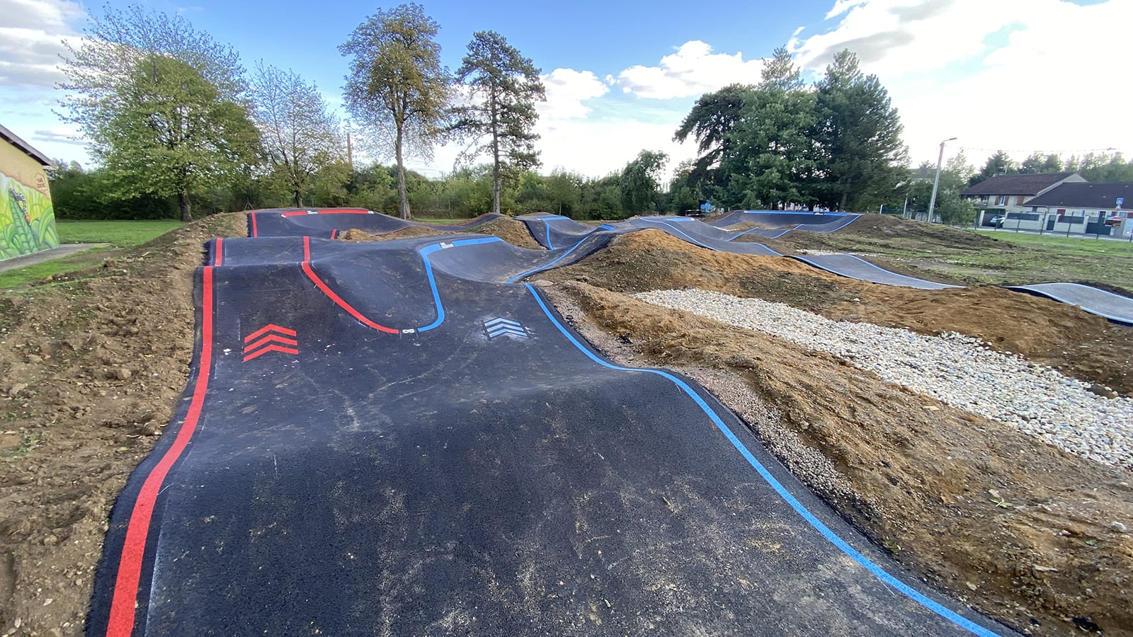Pumptrack de Florange (57) - Réalisation C2 MARQUAGE