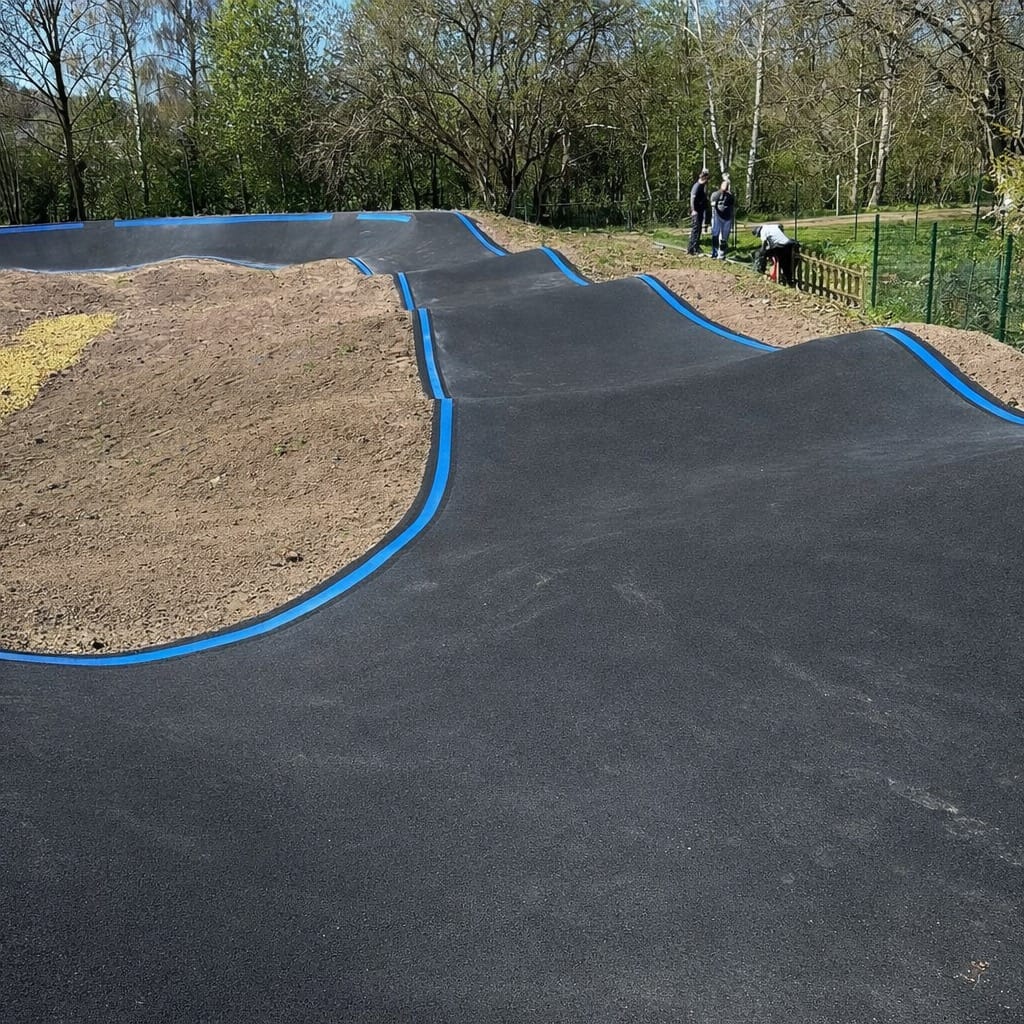 pumptrack Kayl Luxembourg vue globale piste