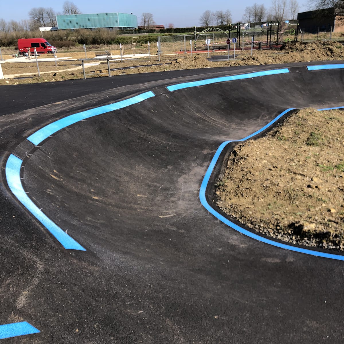 Pumptrack de Landres (54) - Réalisation C2 MARQUAGE