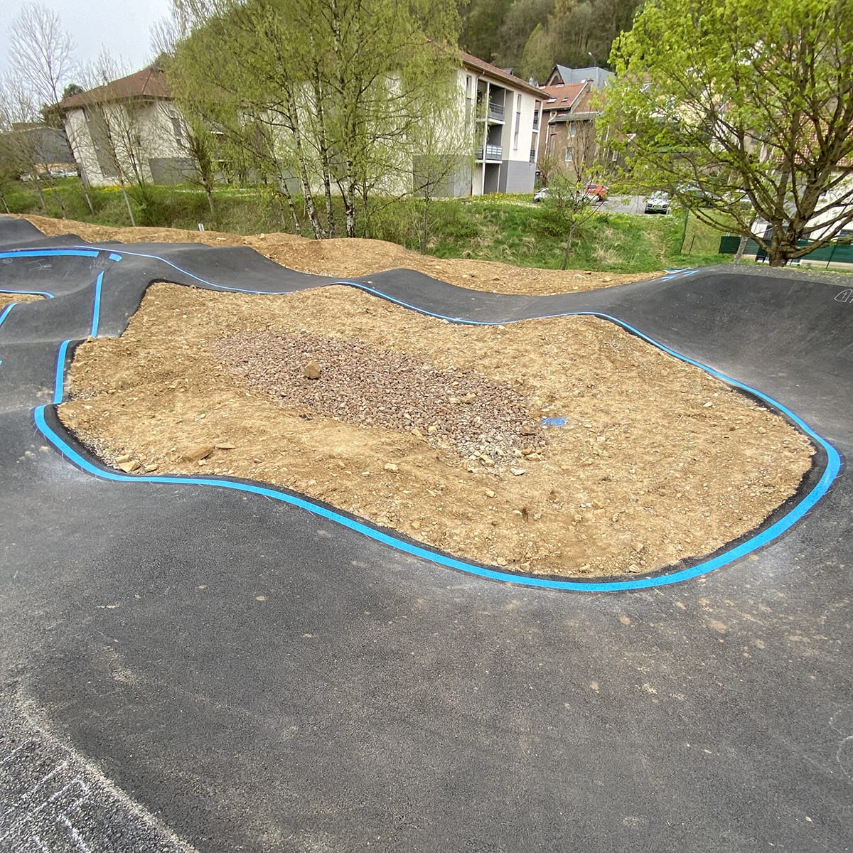 Pumptrack de Saulnes (54) - Réalisation C2 MARQUAGE