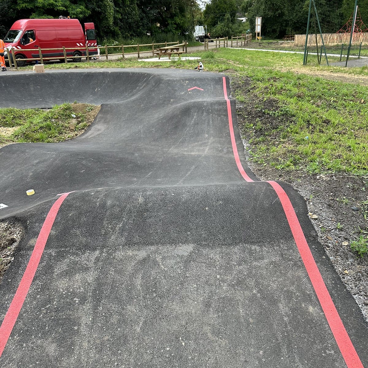 Pumptrack de Trieux (54) - Réalisation C2 MARQUAGE