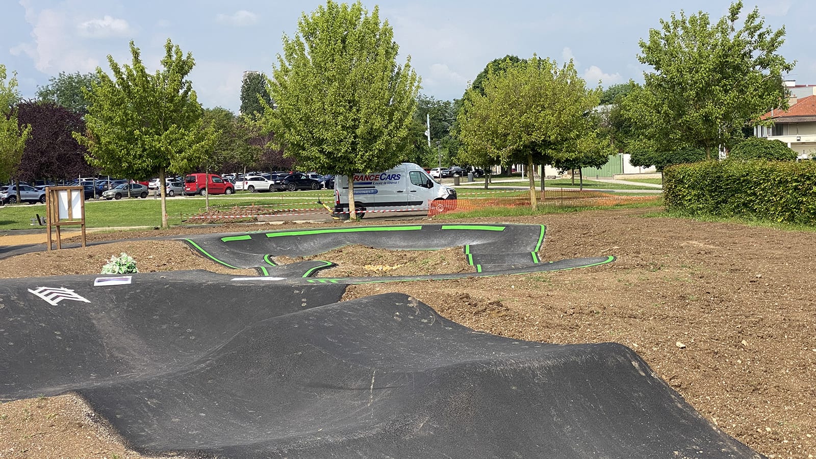 Pumptrack de Verdun (55) - Réalisation C2 MARQUAGE