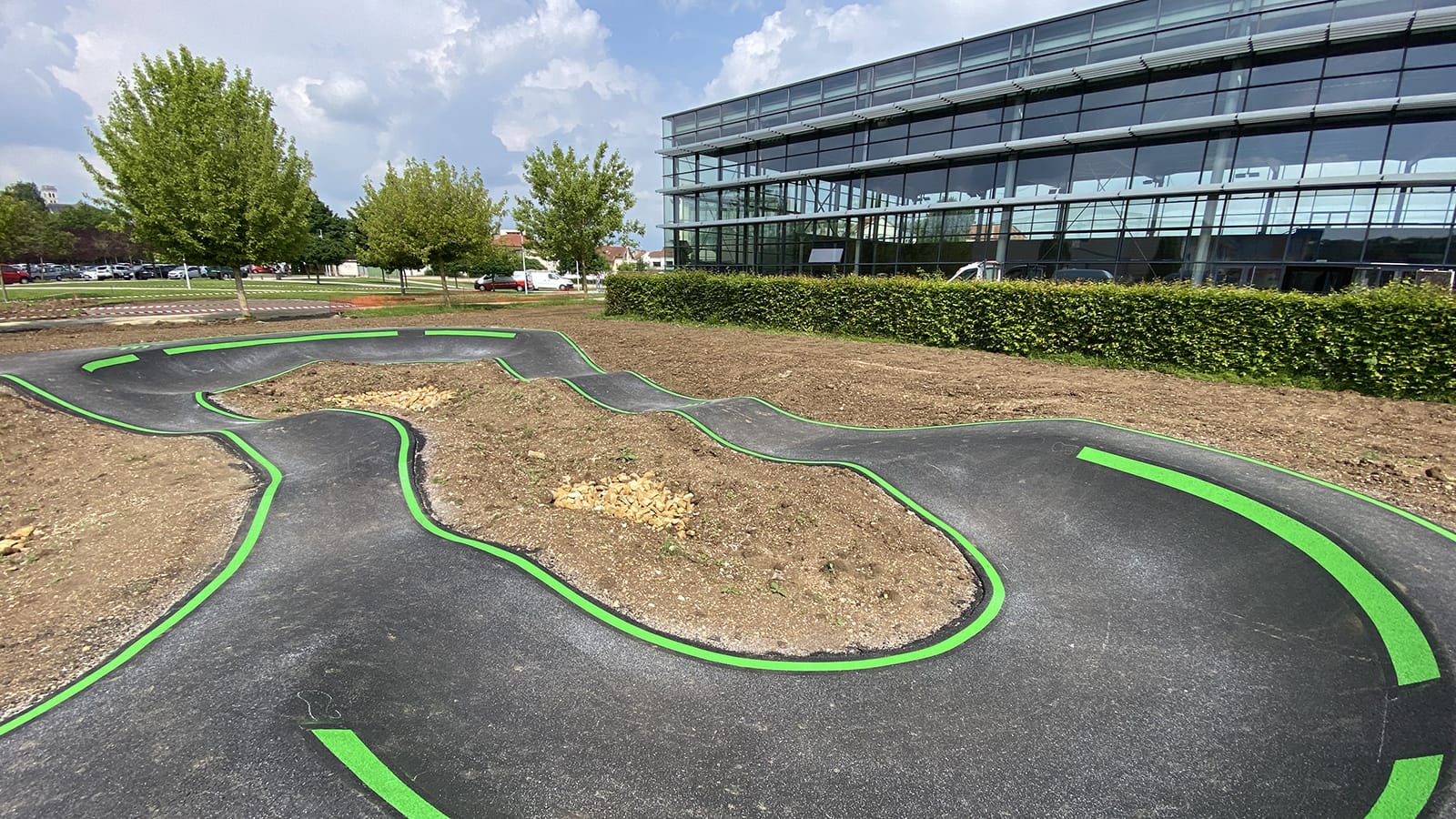 Pumptrack de Verdun (55) - Réalisation C2 MARQUAGE