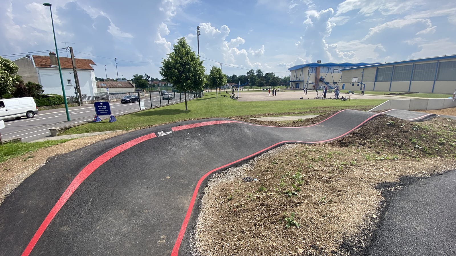 Pumptrack de Verdun (55) - Réalisation C2 MARQUAGE
