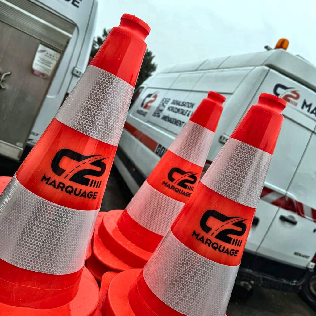 Intervention de jour avec corridor de sécurité sur chaussée