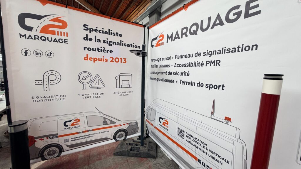 Solutions solaires LUMY présentées sur le stand C2 MARQUAGE à Toul