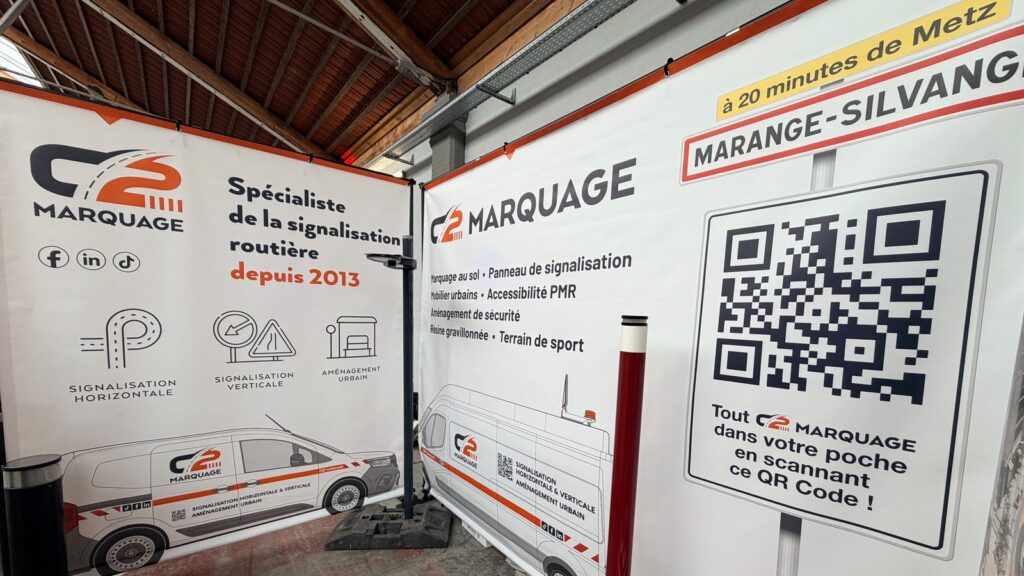 Stand C2 MARQUAGE, spécialiste de la signalisation routière à Marange-Silvange