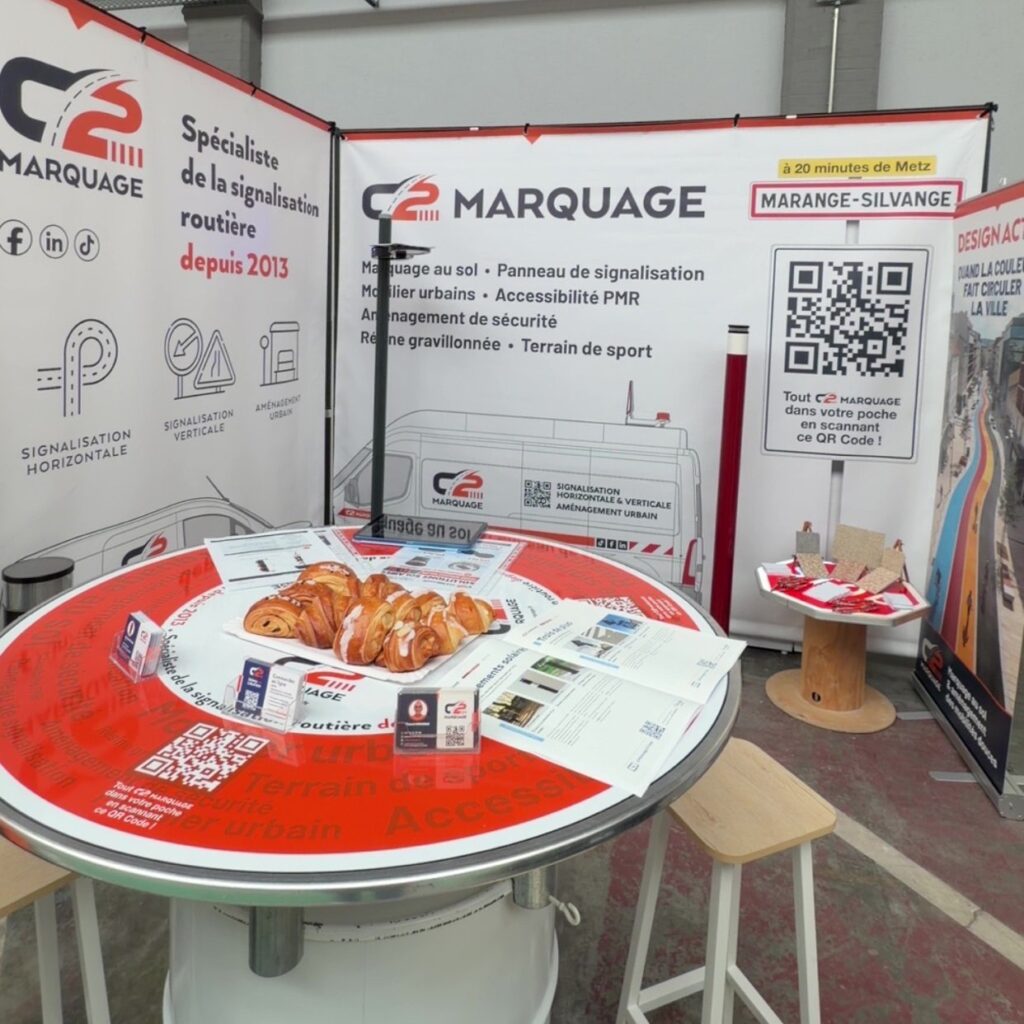 Stand C2 MARQUAGE terminé au Salon des Maires de Toul